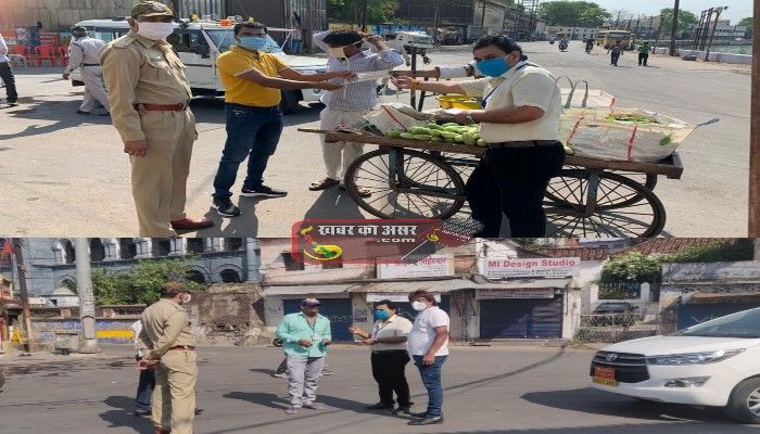 बगैर मास्क पुलिस निगम और डॉक्टर सहित बीएमसी कर्मियों पर चलानी कार्यवाही यह स्वच्छता निरीक्षक हुए निलंबित