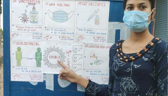 Ankita is taking the initiative to prevent corona infection through its poster