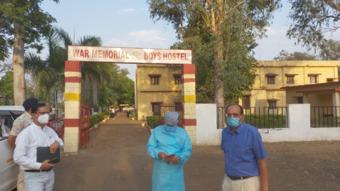 Additional Collector Jain inspected the Kovid Care Center built in the Military Hospital