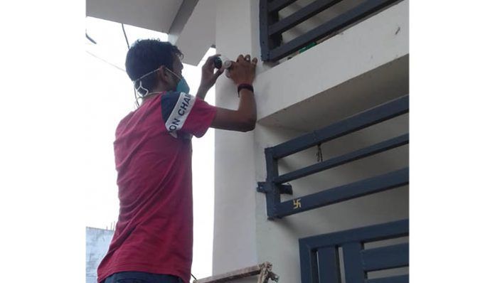 CCTV cameras were installed to monitor the containment areas