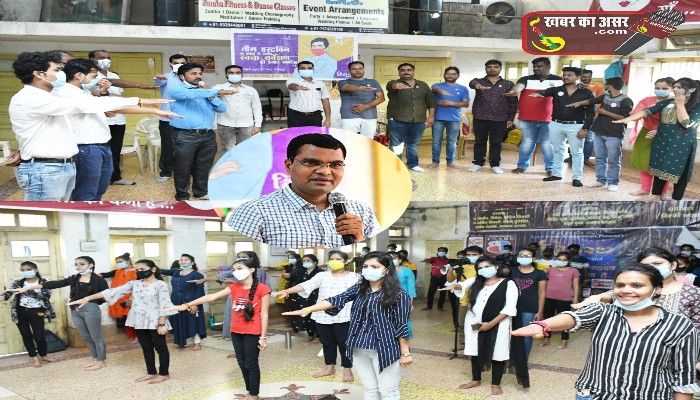 युवाओ के फिटनेस कैम्प में पहुँचे निगमायुक्त स्वच्छता और टीकाकरण की दिलाई शपथ
