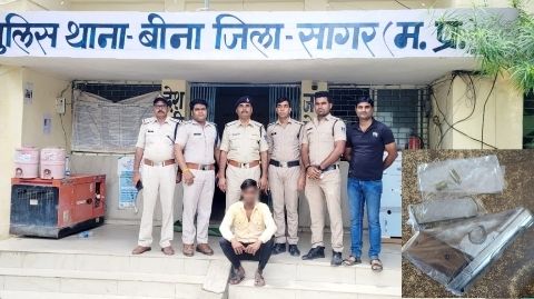 अवैध पिस्टल लेकर बाजार में लोगो लो धमका रहा था पुलिस ने पकड़ा, जेल भेजा