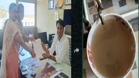राजघाट टाटा पाइप लाइन से गंदा पानी सप्लाई की पार्षद ने की शिकायत