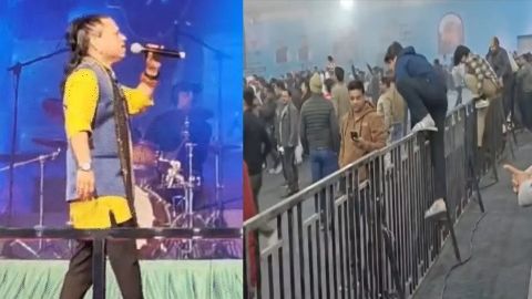 कैलाश खेर का शो बाधित, बेकाबू भीड़ के कारण गाना बीच में रोका,बॉलीवुड नाइट में बैरिकेड तोड़कर मंच की ओर बढ़े दर्शक