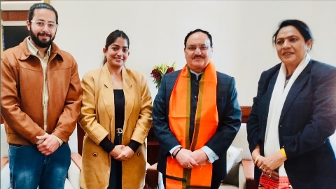 सांसद डॉ. लता गुड्डू वानखेड़े ने सागर में स्वास्थ्य सुविधाओं के विस्तार के संबंध में केन्‍द्रीय स्‍वास्‍थ्‍य मंत्री जे.पी नड्डा. जी से की चर्चा