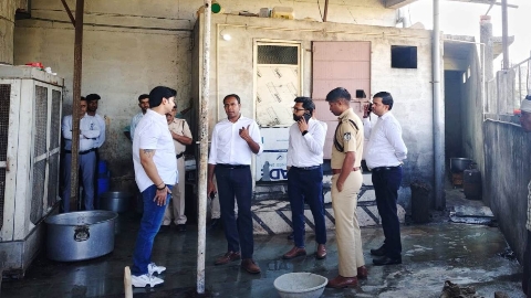 सागर के होटल क्राउन पैलेस में अधिकारियों का औचक निरीक्षण,कोई खामी नहीं मिली