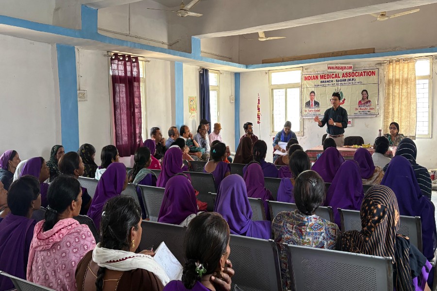 IMA सागर का विश्व टीबी दिवस पर सीएचसी में जागरूकता, जांच और उपचार का विशेष अभियान