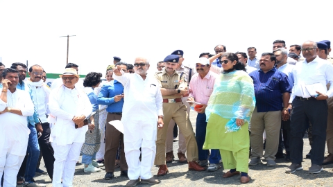 मुख्यमंत्री डॉ. यादव के प्रस्तावित केसली आगमन को लेकर विधायक,  कलेक्टर, पुलिस अधीक्षक ने किया कार्यक्रम स्थल का निरीक्षण