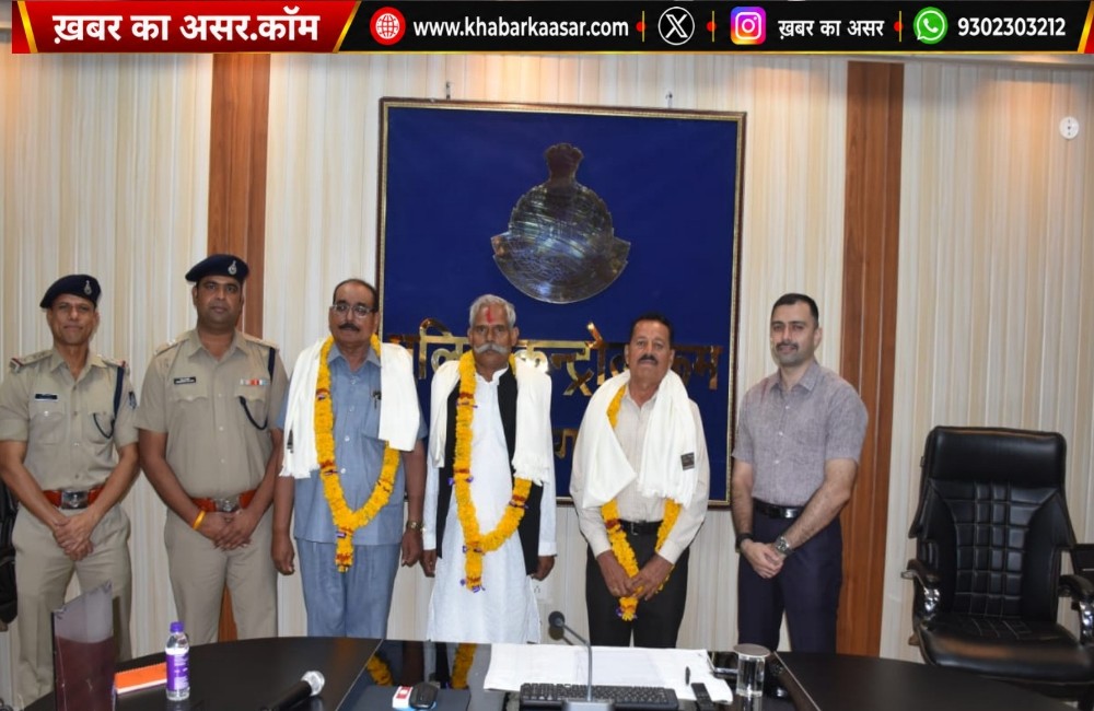 सागर पुलिस के तीन अधिकारी सम्मानपूर्वक सेवानिवृत्त, कंट्रोल रूम में भावभीनी विदाई