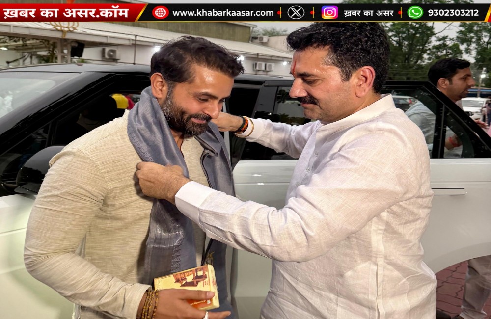 भोपाल में विधायक गोलू शुक्ला से भाजपा प्रदेश मीडिया पैनलिस्ट रिशांक तिवारी की सौजन्य भेंट