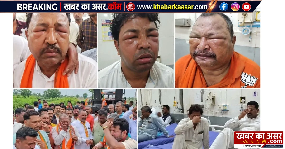 डीजे वाहन पेड़ से टकराया, भड़की मधुमक्खियां, भाजपा नेताओं-कार्यकर्ताओं पर बोला हमला, 40 से ज्यादा सूजे