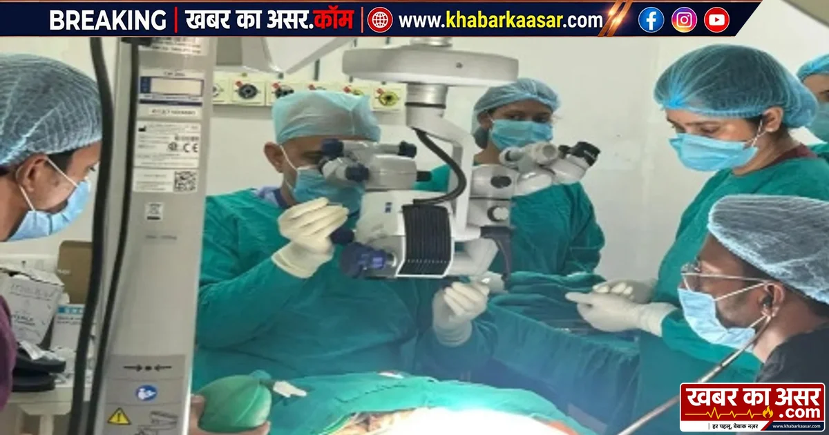 BMC में चार बुजुर्ग मरीजों की आंखों की रोशनी लौटी, सफल हुआ कॉर्निया प्रत्यारोपण